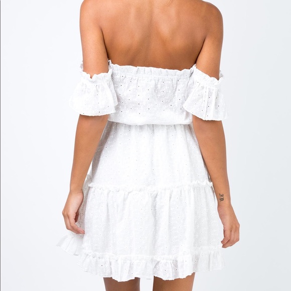 Princess Polly Maid of Honor White Lace Mini Dress - Picture 4 of 6